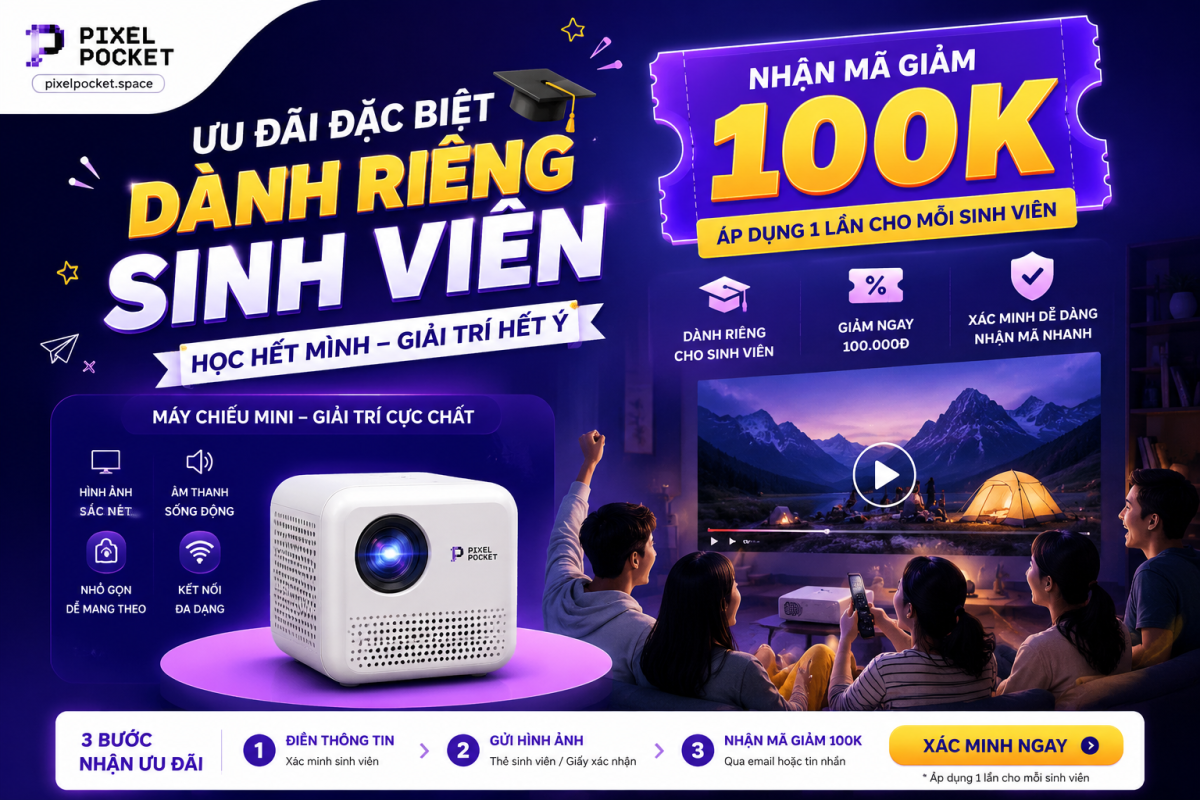 Giảm 100k cho sinh viên